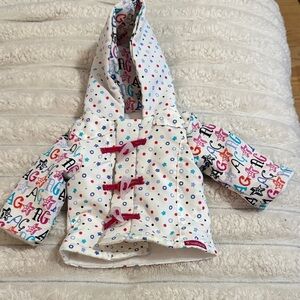 American Girl Doll Hit The Slopes Polka Dot Hooded Jacket only